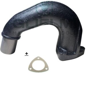 Collettore Scarico Marmitta Trattore Fiat Serie 46, 56, 66, 76, 86, 88, 93, 94, Riferimento 5164163, Curvato a U, Gomito
