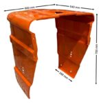 Cofano Radiatore Trattore Fiat Serie Oro 450, 500, 540, 640, 650, 750, 505C, 605C, Riferimento 599112, 4953308, 700 mm x 600 mm