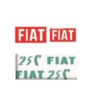 Serie Decalcomania-Adesivi Per trattore Fiat 25C...Cingolato