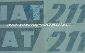 Serie Decalcomania-Adesivi Per Trattore Fiat 211R...