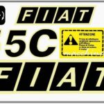 Serie Decalcomania-Adesivi Per Trattore Fiat 355C