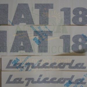 Serie Decalcomania-Adesivi Per Trattore Fiat 18R La Piccola