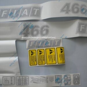 Serie Decalcomania-Adesivi Per Trattore Fiat 466