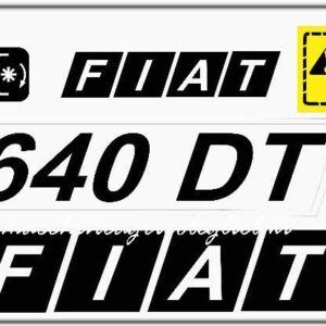 Serie Decalcomania-Adesivi Per Trattore Fiat 640 DT