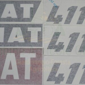 Serie Decalcomania-Adesivi Per Trattore Fiat 411 C