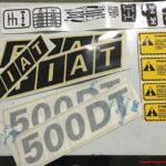 Serie Decalcomania-Adesivi Per Trattore Fiat 500 DT
