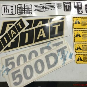 Serie Decalcomania-Adesivi Per Trattore Fiat 500 DT