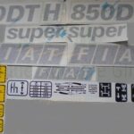 Serie Decalcomania-Adesivi Per Trattore Fiat 850 DTH Super