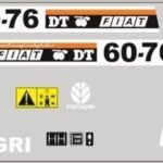 Serie Decalcomania-Adesivi Per Trattore Fiat 60-76 DT
