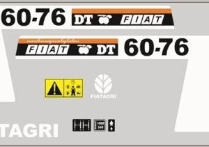Serie Decalcomania-Adesivi Per Trattore Fiat 60-76 DT