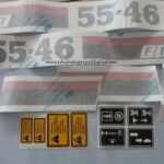 Serie Decalcomania-Adesivi Per Trattore Fiat 55-46