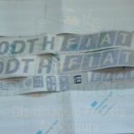 Serie Decacolmania-Adesivi Per Trattore Fiat 680 DTH