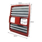 Calandra Radiatore Trattore Fiat 80/90-100/90-Riferimento Originale 5175979-700 mm x 600 mm-Con Griglie