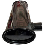 Marmitta Trattore Fiat Ford Ø 42 mm Scarico Laterale Basso Lunghezza 520 mm – Silenziatore Serie 65, 66, 75, 76, 85, 86, Riferimento 44905942