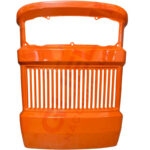 Calandra Trattore Fiat Serie Oro Completa Lamiera Arancio + Mascherina Nylon – Ricambio Rinforzato Alta Resistenza 400, 450, 500, 600, 505C, 605C, Riferimento 4950401