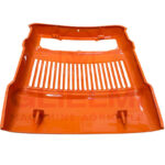 Calandra Trattore Fiat Serie Oro Completa Lamiera Arancio + Mascherina Nylon – Ricambio Rinforzato Alta Resistenza 400, 450, 500, 600, 505C, 605C, Riferimento 4950401