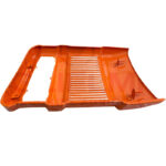 Calandra Trattore Fiat Serie Oro Completa Lamiera Arancio + Mascherina Nylon – Ricambio Rinforzato Alta Resistenza 400, 450, 500, 600, 505C, 605C, Riferimento 4950401