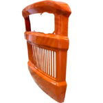 Calandra Trattore Fiat Serie Oro Completa Lamiera Arancio + Mascherina Nylon – Ricambio Rinforzato Alta Resistenza 400, 450, 500, 600, 505C, 605C, Riferimento 4950401