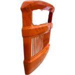 Calandra Trattore Fiat Serie Oro Completa Lamiera Arancio + Mascherina Nylon – Ricambio Rinforzato Alta Resistenza 400, 450, 500, 600, 505C, 605C, Riferimento 4950401