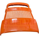 Calandra Trattore Fiat Serie Oro Completa Lamiera Arancio + Mascherina Nylon – Ricambio Rinforzato Alta Resistenza 400, 450, 500, 600, 505C, 605C, Riferimento 4950401