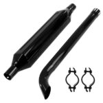 Kit Marmitta-Silenziatore Trattore Fiat Serie 66, 80, 90-Prolunga Curva-2 Collari-Ø46mm-Riferimento Originale 5157240