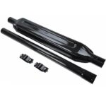 Kit Marmitta-Silenziatore Trattore Fiat Serie 66, 80, 90-Prolunga Dritta-2 Collari-Ø46mm-Riferimento Originale 5157240