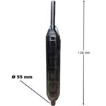 Marmitta Trattore Ø55 mm H 1130 mm Scarico Verticale – Silenziatore Acciaio Anti Rumore Alta Resistenza Compatibile Landini 7860, 8860, Riferimento 3530335M91