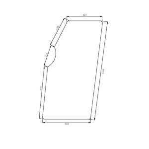 Vetro Sportello Sinistro, Destro Trattore Same, Lamborghini Serie Explorer, Riferimento 0.9231.212.0, 1360 mm x 500 mm x 405 mm