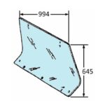 Vetro Lunotto Posteriore Trattore Fiat Serie 80, 88, 90, 94, CS, Riferimento 5124413, 1110 mm x 995 mm x 740 mm