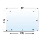 Lunotto Posteriore Trattore Same, Lamborghini, Hurlimann, Deutz, Riferimento 0.9234.273.0, 1215 mm x 900 mmx 815 mm