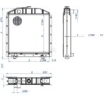 Radiatore In Rame Trattore Fiat 850, 1000-Riferimento Originale 4951039-560 mm x 862 mm x 120 mm-4 File