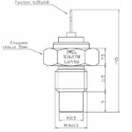 Trasmettitore Sensore Temperatura Trattore Fiat Serie 66,76-Rif. 4857250- 14x1.5