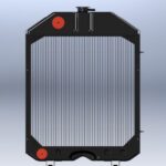 Radiatore In Rame Trattore Landini Trekker-Riferimento Originale 3658883M91-A 5 File-460 mm x 660 mm x 110 mm