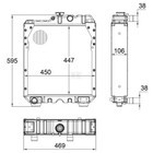 Radiatore In Rame Trattore New Holland Serie TN, TK-Riferimento Originale 5172928-465 mm x 610 mm x 110 mm-4 File