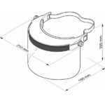 Visiera Protettiva In Policarbonato-CE: EN166:2004EU2016/425-Classe 3-Decespugliatore