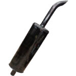 Marmitta Trattore Ford 5030, 6610, 7610, Ø60 mm H 1250 mm Scarico Verticale – Silenziatore Acciaio Anti Rumore Alta Resistenza, Riferimento 83949814