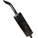 Marmitta Trattore Ford 5030, 6610, 7610, Ø60 mm H 1250 mm Scarico Verticale – Silenziatore Acciaio Anti Rumore Alta Resistenza, Riferimento 83949814