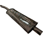 Marmitta Trattore Ford 5030, 6610, 7610, Ø60 mm H 1250 mm Scarico Verticale – Silenziatore Acciaio Anti Rumore Alta Resistenza, Riferimento 83949814