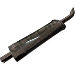 Marmitta Trattore Ford 5030, 6610, 7610, Ø60 mm H 1250 mm Scarico Verticale – Silenziatore Acciaio Anti Rumore Alta Resistenza, Riferimento 83949814