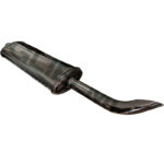 Marmitta Trattore Ford 5030, 6610, 7610, Ø60 mm H 1250 mm Scarico Verticale – Silenziatore Acciaio Anti Rumore Alta Resistenza, Riferimento 83949814