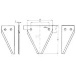 Lametta Rigata a 2 Fori Motofalciatrice-Falciatrice BCS 622-Riferimento Originale 580024664-RIMA
