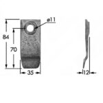 Premilama Semplice Motofalciatrice-Falciatrice BCS 622-Riferimento Originale 523028236-Lunghezza 84 mm