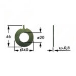 Lastrina Tenuta Spinotto Biella BCS 622 in Acciaio – Piastrina Fermo Sicurezza Barra Falciante Anti Vibrazione OEM 563.02856.1