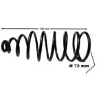 Molla Tirante Sinistro BCS 622 Rinforzata – Molla Barra Falciante Acciaio Alta Elasticità Anti Vibrazione, Riferimento 580201370