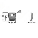 Premistriscia BCS 622 Guida Lama Barra Falciante – Piastrina Acciaio Anti Usura Alta Precisione Scorrimento Fluido, Riferimento 52302828