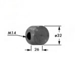 Blocchetto Biella in Ferro BCS 622 – Attacco Lama Barra Falciante Rinforzato Alta Resistenza Anti Urto, Riferimento 56102512