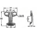 Premilama Cavallotto Doppio BCS 622 Rinforzato – Guida Lama Barra Falciante Acciaio Alta Resistenza Taglio Preciso OEM 523028240