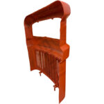Calandra Trattore Fiat OM 850 1000 Arancio in Vetroresina – Mascherina Radiatore Rinforzata Alta Resistenza Riferimento 4950547