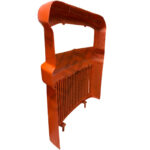 Calandra Trattore Fiat OM 850 1000 Arancio in Vetroresina – Mascherina Radiatore Rinforzata Alta Resistenza Riferimento 4950547