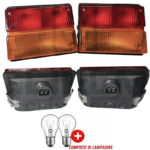 Coppia Fanali Posteriori Sinistro, Destro SX, DX COBO Trattore Same, Lamborghini, Hurlimann, Riferimenti 2.8019.740.0, 2.8019.490.0, 188 mm x 140 mm